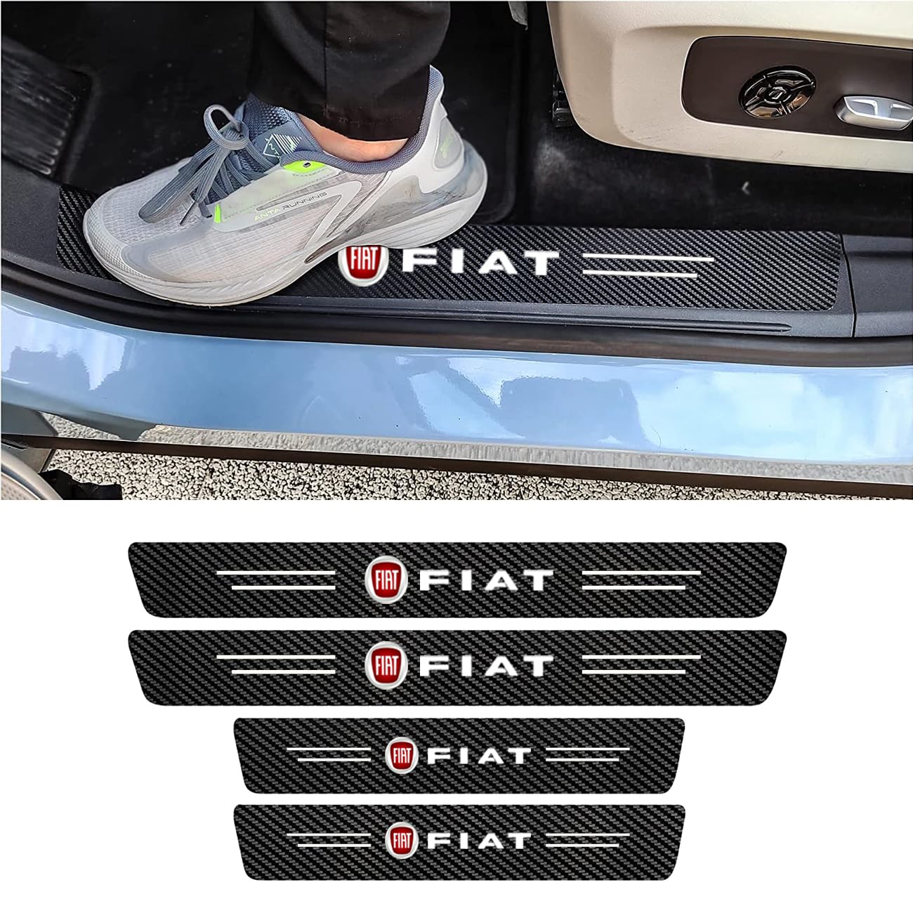 Amazon.co.jp: FIAT サイドステップガード フィアット 500 595 など全